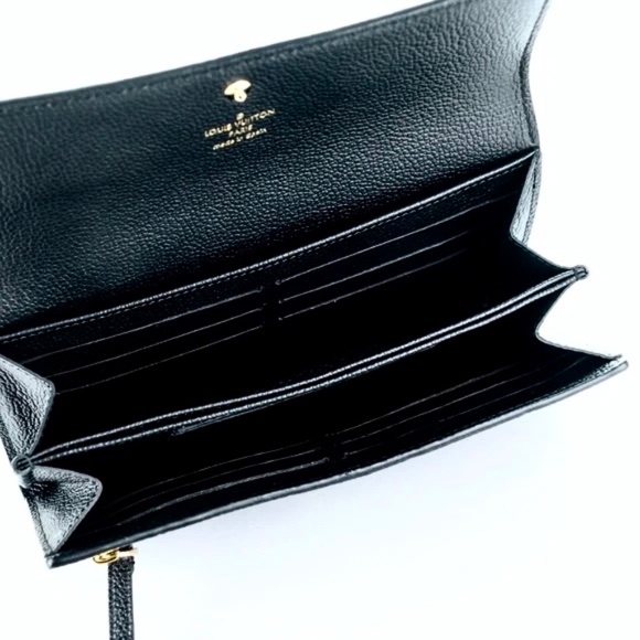Louis Vuitton Black Empreinte Pont Neuf Monogram Wallet - Picture 8 of 10